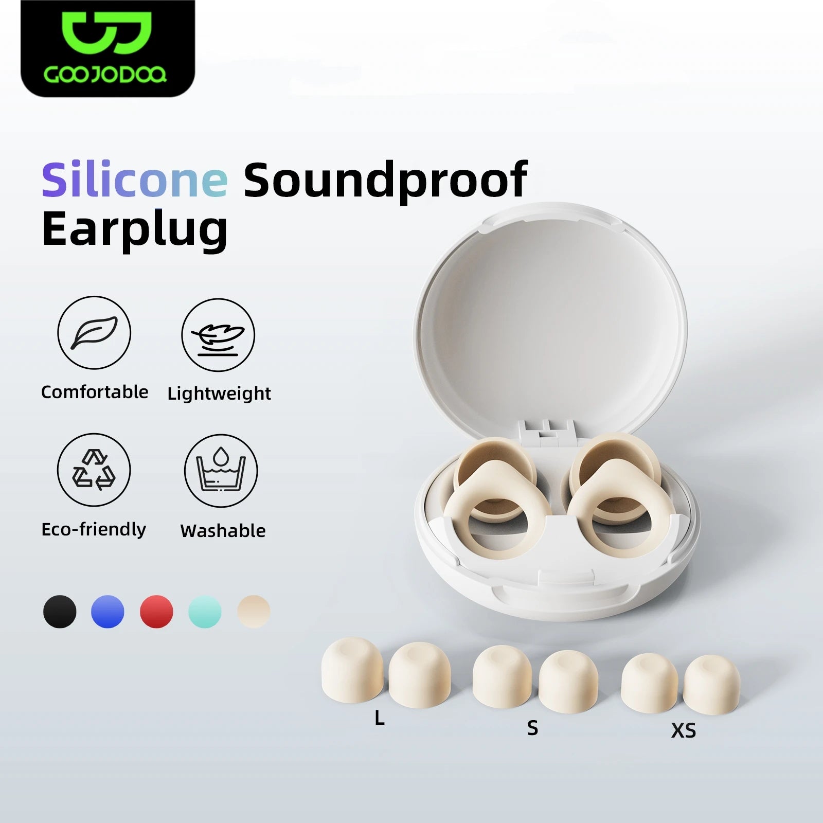 Silicone Earplugs for Swimming Sleep Cancel Noise Slow Rebound Reduction-Soundproof Reduce Disturbances -Quality Loop Earplugs
