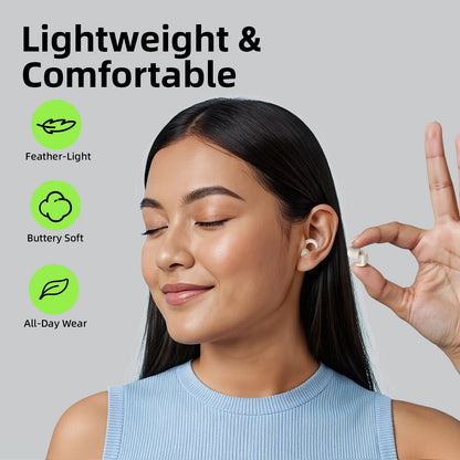 Silicone Earplugs for Swimming Sleep Cancel Noise Slow Rebound Reduction-Soundproof Reduce Disturbances -Quality Loop Earplugs