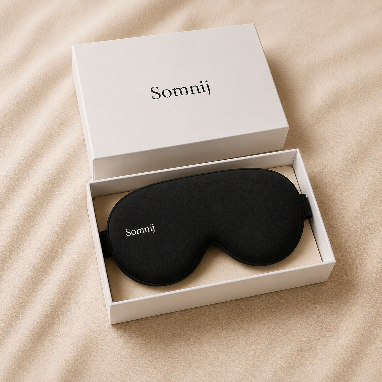 Le packaging du SomnijMask inclus dans le Coffret